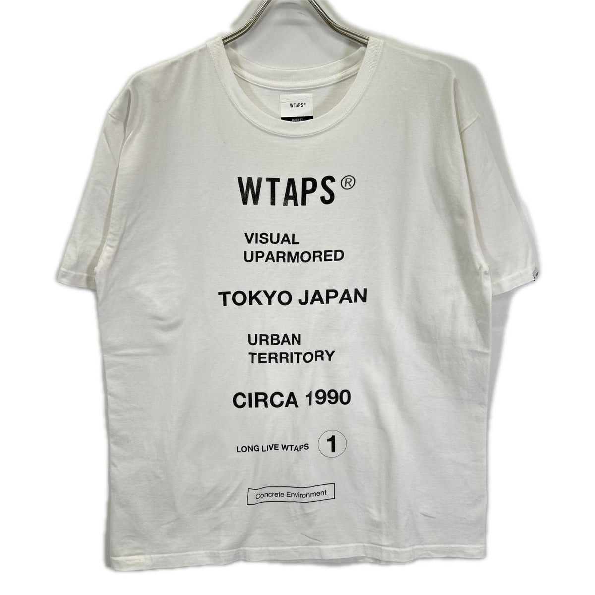 (W)TAPS ダブルタップス ホワイト CIRCA TEE プリントTシャツ トップス