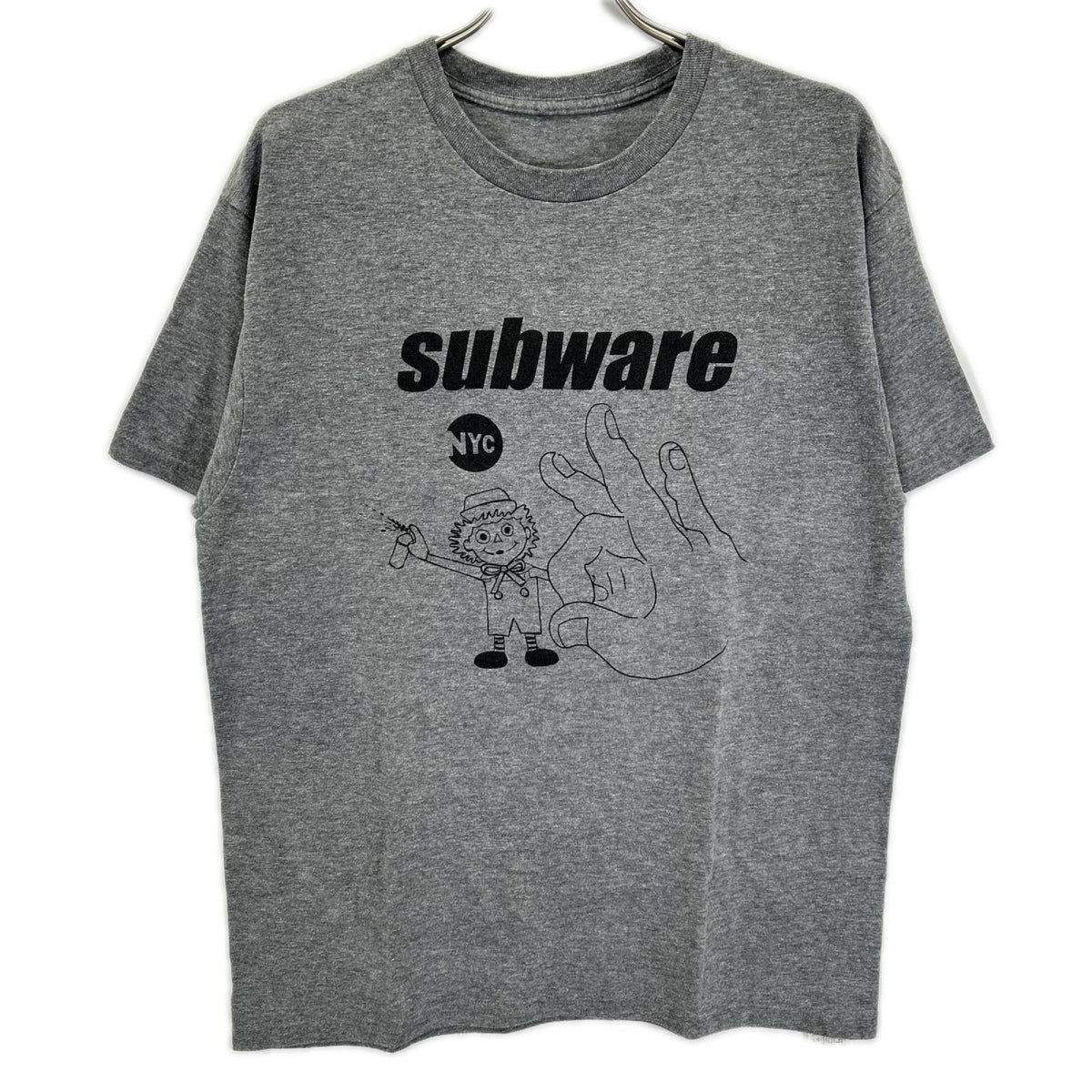SUBWARE サブウェア グレー TO TOYS プリントTシャツ トップス