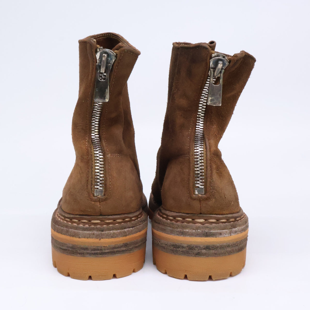 GUIDI グイディ ｘUNDERCOVERｘnonnative【新品同様】UC2B9F04 BACK ZIP MIDDLE BOOTS HORSE LEATHER バックジップ ミドルブーツ ホースリバースレザー シューズ
