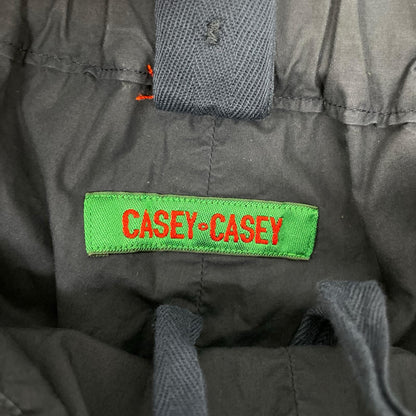 CASEY CASEY ケイシーケイシー ネイビー 高密度コットン ドローストリングス イージワイドショートパンツ ボトムス