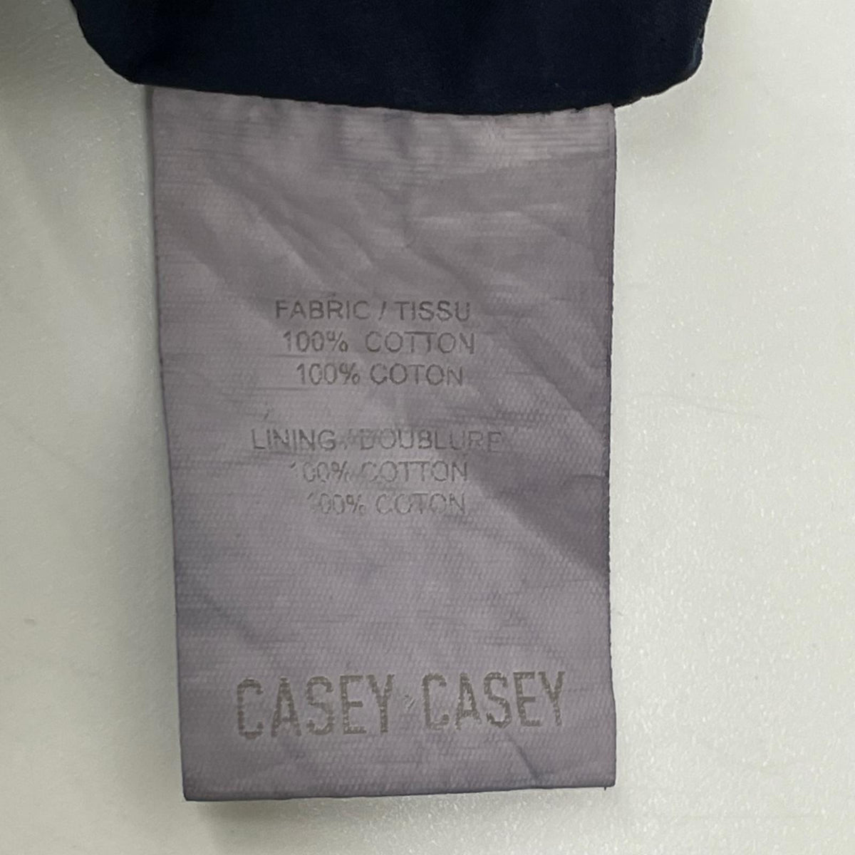 CASEY CASEY ケイシーケイシー ネイビー 高密度コットン ドローストリングス イージワイドショートパンツ ボトムス
