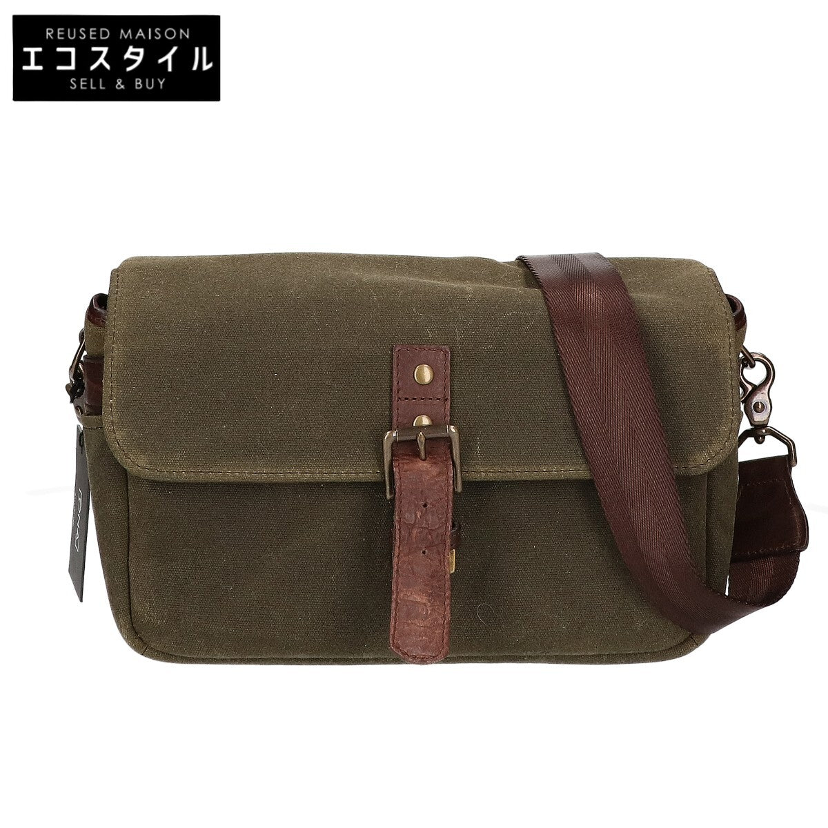 ONA オーエヌエー 【美品】5-014OLV Bowery バワリー キャンバス カメラバッグ/ ショルダーバッグ