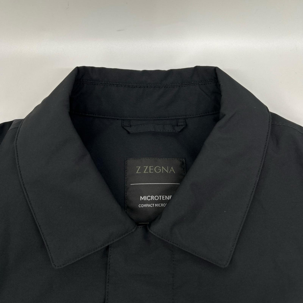 Z Zegna ジーゼニア ブラック THERMORE 比翼ステンカラーコート コート