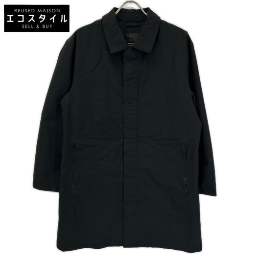 Z Zegna ジーゼニア ブラック THERMORE 比翼ステンカラーコート コート