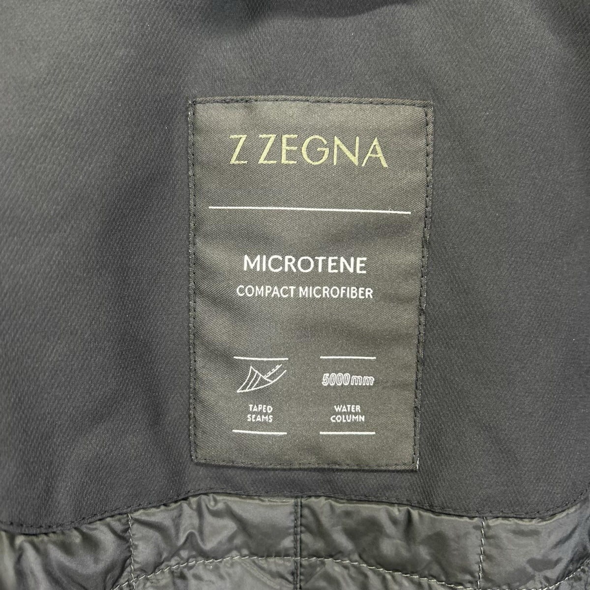 Z Zegna ジーゼニア ブラック THERMORE 比翼ステンカラーコート コート