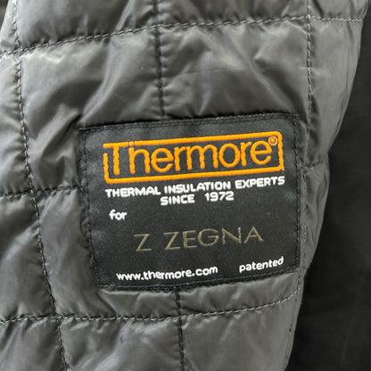 Z Zegna ジーゼニア ブラック THERMORE 比翼ステンカラーコート コート