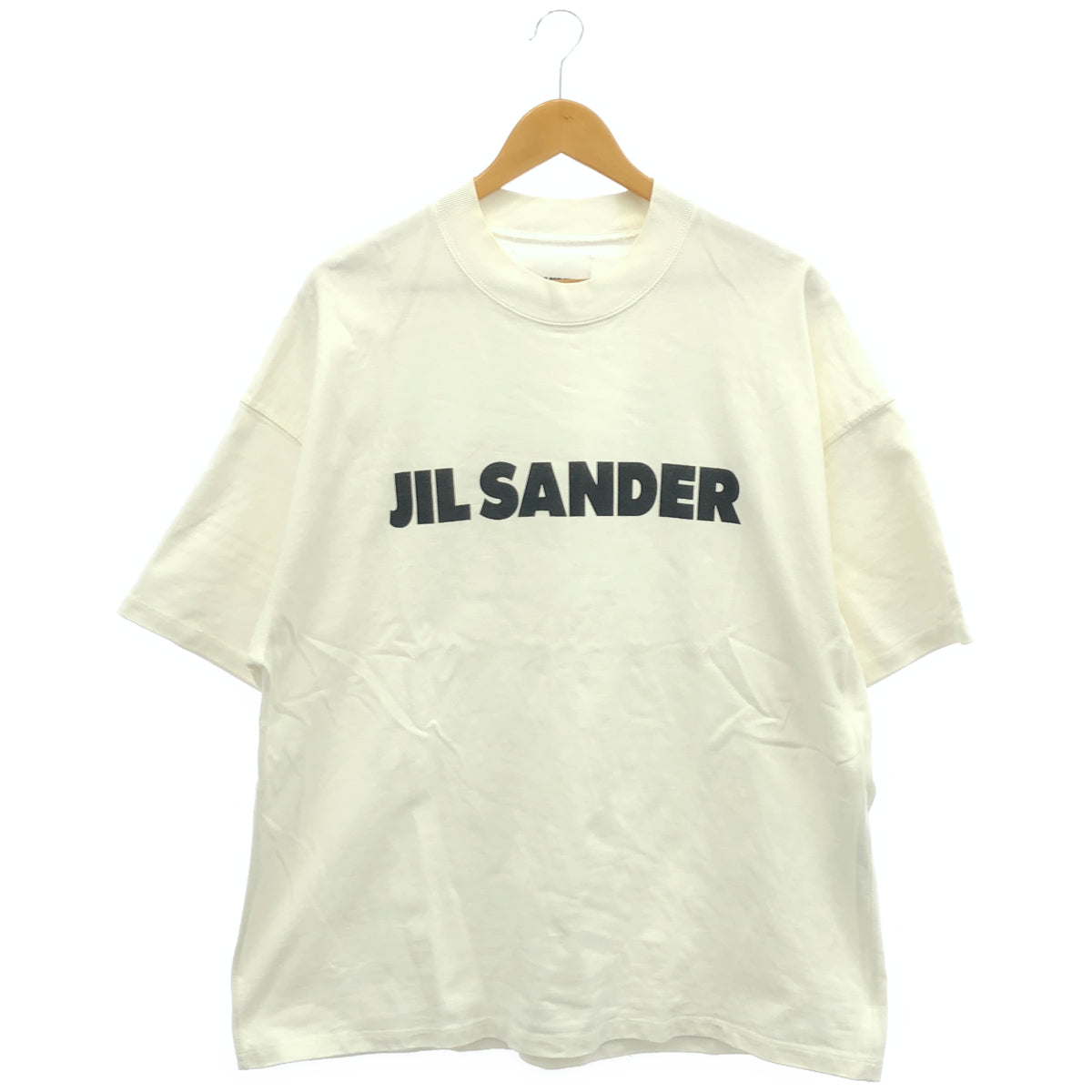JILSANDER ジルサンダー ホワイト×ブラック フロントプリント ショートスリーブカットソー トップス