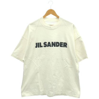 JILSANDER ジルサンダー ホワイト×ブラック フロントプリント ショートスリーブカットソー トップス