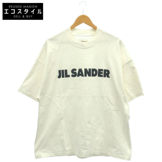 JILSANDER ジルサンダー ホワイト×ブラック フロントプリント ショートスリーブカットソー トップス