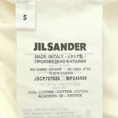 JILSANDER ジルサンダー ホワイト×ブラック フロントプリント ショートスリーブカットソー トップス