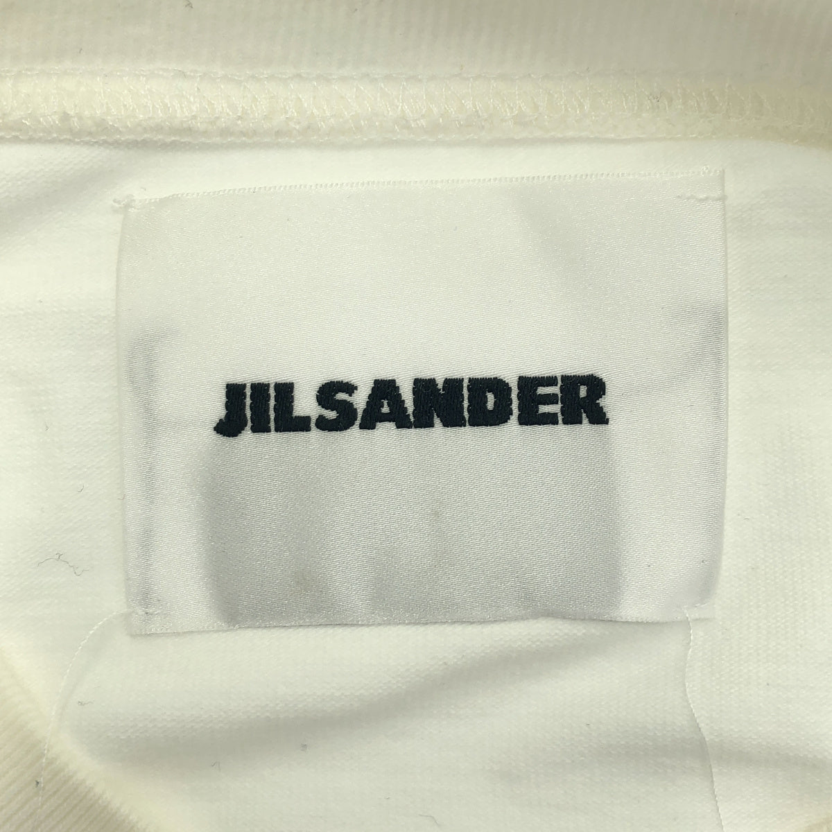 JILSANDER ジルサンダー ホワイト×ブラック フロントプリント ショートスリーブカットソー トップス
