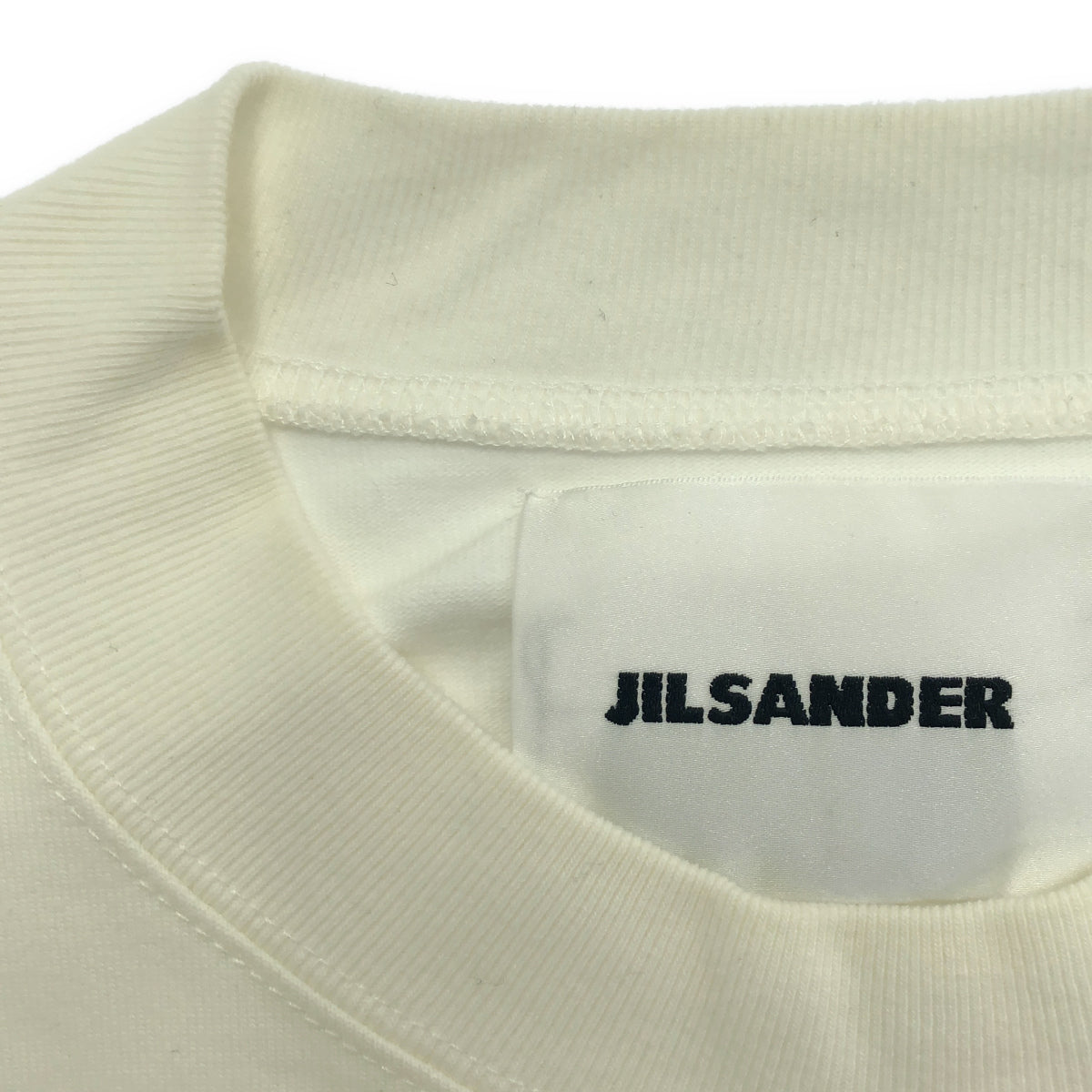 JILSANDER ジルサンダー ホワイト×ブラック フロントプリント ショートスリーブカットソー トップス