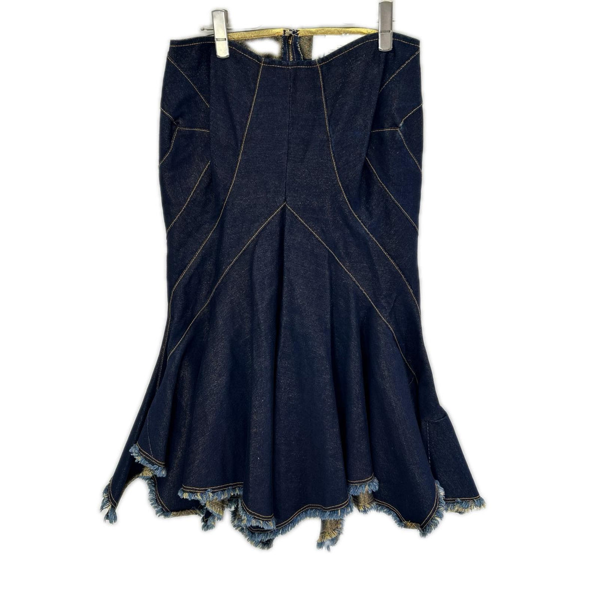 COMMEdesGARCONS JUNYA WATANABE コムデギャルソンジュンヤワタナベ JR-S094 06AW インディゴ フレア変形グリッターデニムスカート スカート