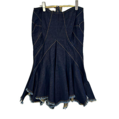 COMMEdesGARCONS JUNYA WATANABE コムデギャルソンジュンヤワタナベ JR-S094 06AW インディゴ フレア変形グリッターデニムスカート スカート