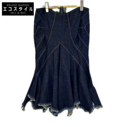 COMMEdesGARCONS JUNYA WATANABE コムデギャルソンジュンヤワタナベ JR-S094 06AW インディゴ フレア変形グリッターデニムスカート スカート