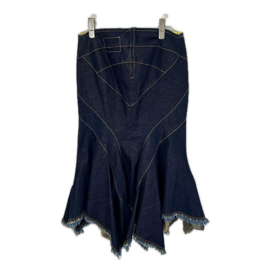 COMMEdesGARCONS JUNYA WATANABE コムデギャルソンジュンヤワタナベ JR-S094 06AW インディゴ フレア変形グリッターデニムスカート スカート