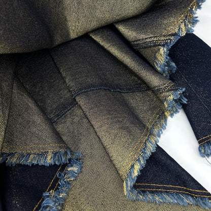 COMMEdesGARCONS JUNYA WATANABE コムデギャルソンジュンヤワタナベ JR-S094 06AW インディゴ フレア変形グリッターデニムスカート スカート