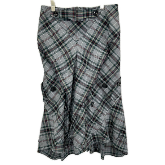 COMMEdesGARCONS JUNYA WATANABE コムデギャルソンジュンヤワタナベ JQ-S020 06SS グレー ウール100 タータンチェック変形サルエルパンツ ボトムス