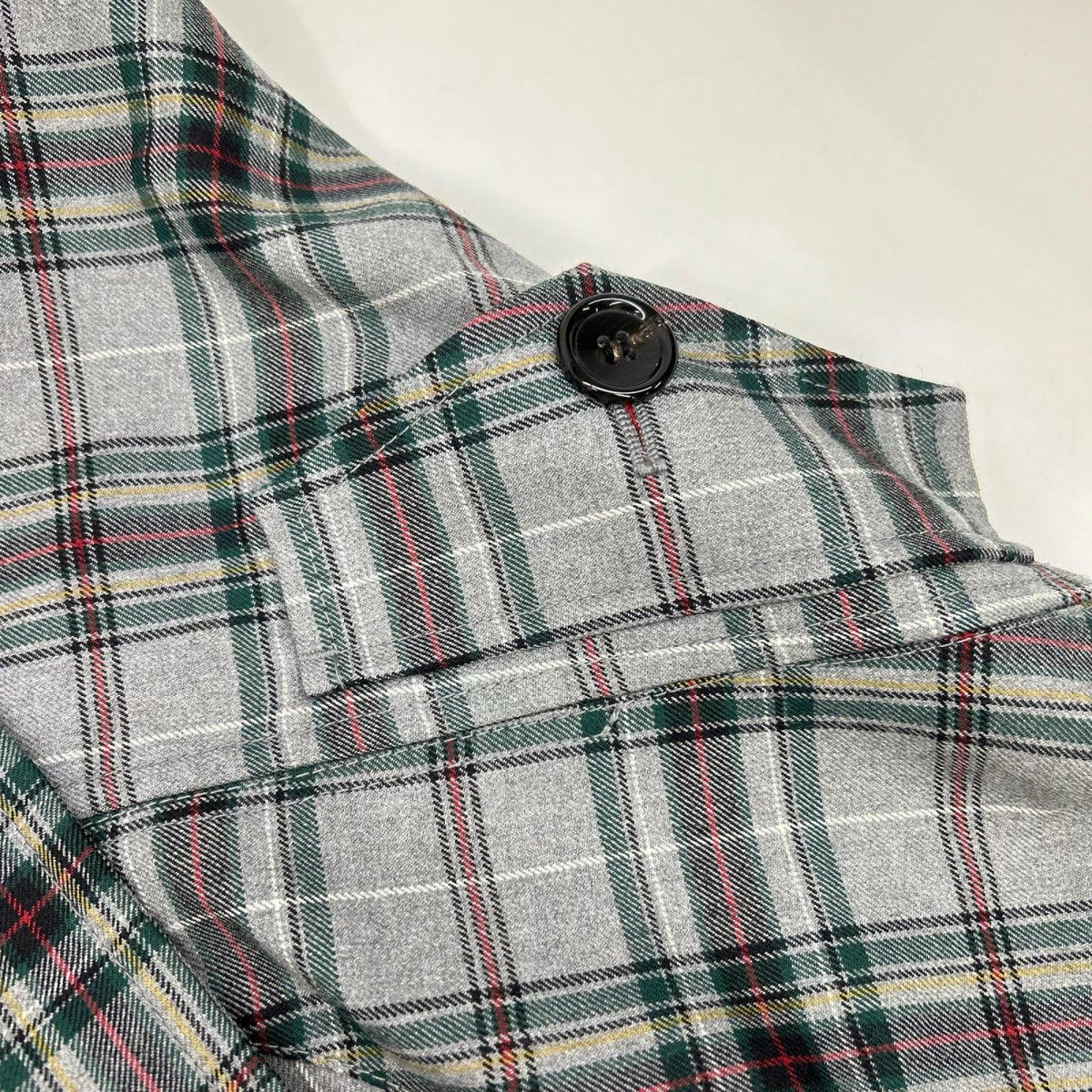 COMMEdesGARCONS JUNYA WATANABE コムデギャルソンジュンヤワタナベ JQ-S020 06SS グレー ウール100 タータンチェック変形サルエルパンツ ボトムス