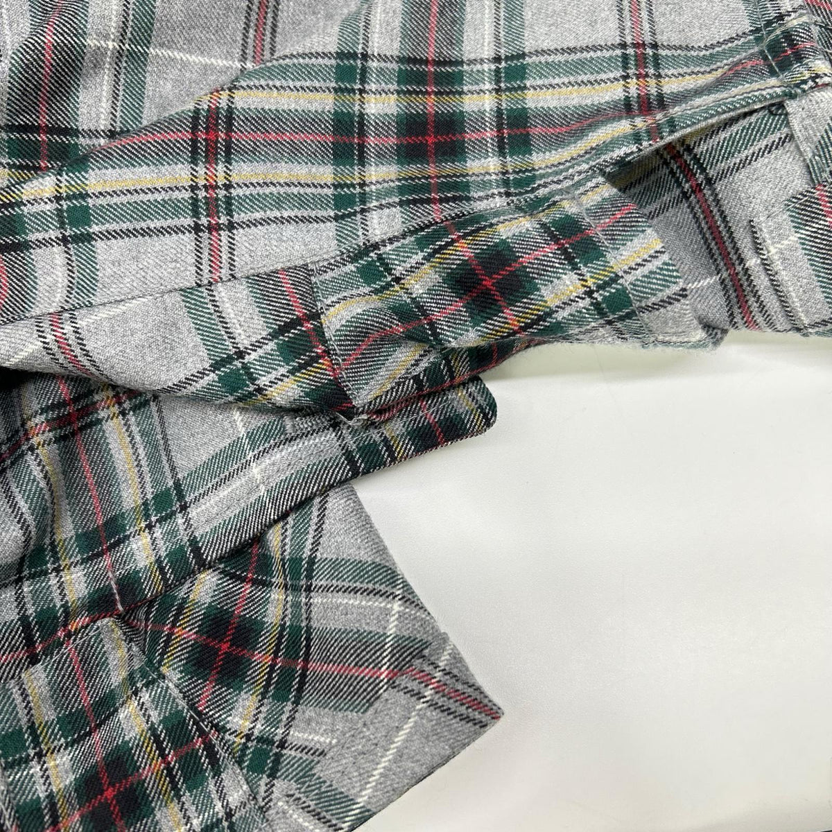 COMMEdesGARCONS JUNYA WATANABE コムデギャルソンジュンヤワタナベ JQ-S020 06SS グレー ウール100 タータンチェック変形サルエルパンツ ボトムス