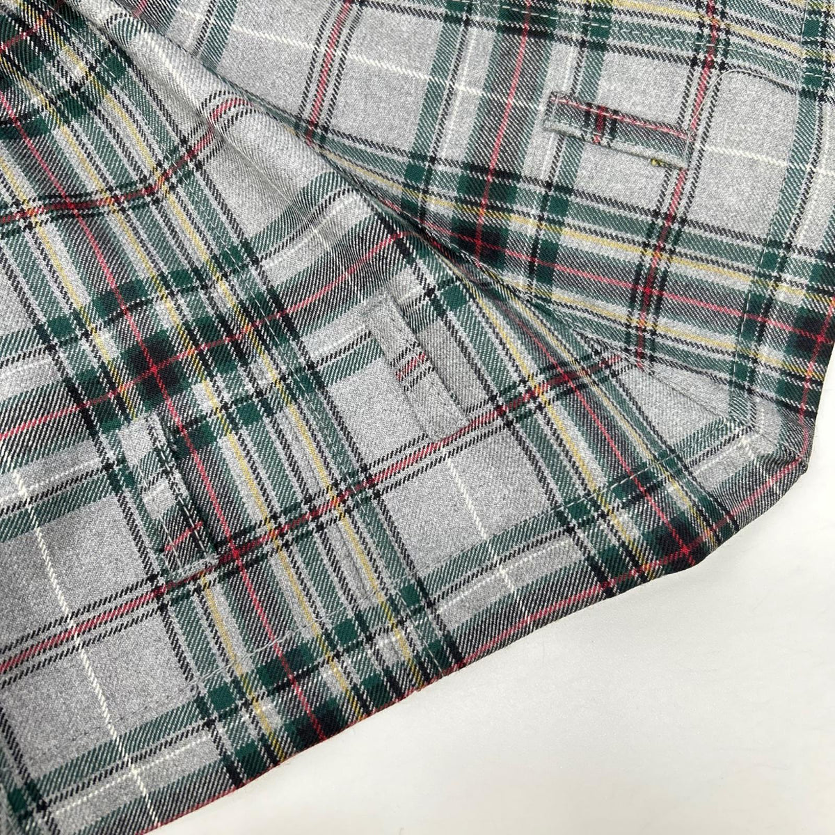 COMMEdesGARCONS JUNYA WATANABE コムデギャルソンジュンヤワタナベ JQ-S020 06SS グレー ウール100 タータンチェック変形サルエルパンツ ボトムス