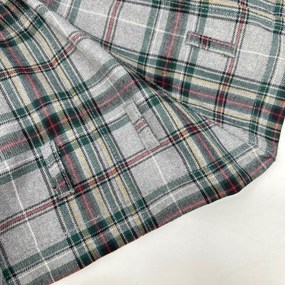 COMMEdesGARCONS JUNYA WATANABE コムデギャルソンジュンヤワタナベ JQ-S020 06SS グレー ウール100 タータンチェック変形サルエルパンツ ボトムス