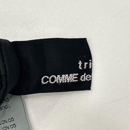 tricotCOMMEdesGARCONS トリココムデギャルソン TC-S062 01AW ブラック ナイロン フレアスカート スカート