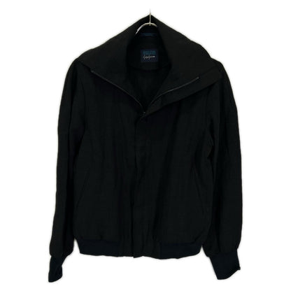 REGULATION Yohji Yamamoto レギュレーション ヨウジヤマモト FI-J53-301 ブラック リネン100 ハイネックジップアップブルゾン ジャケット ジャケット
