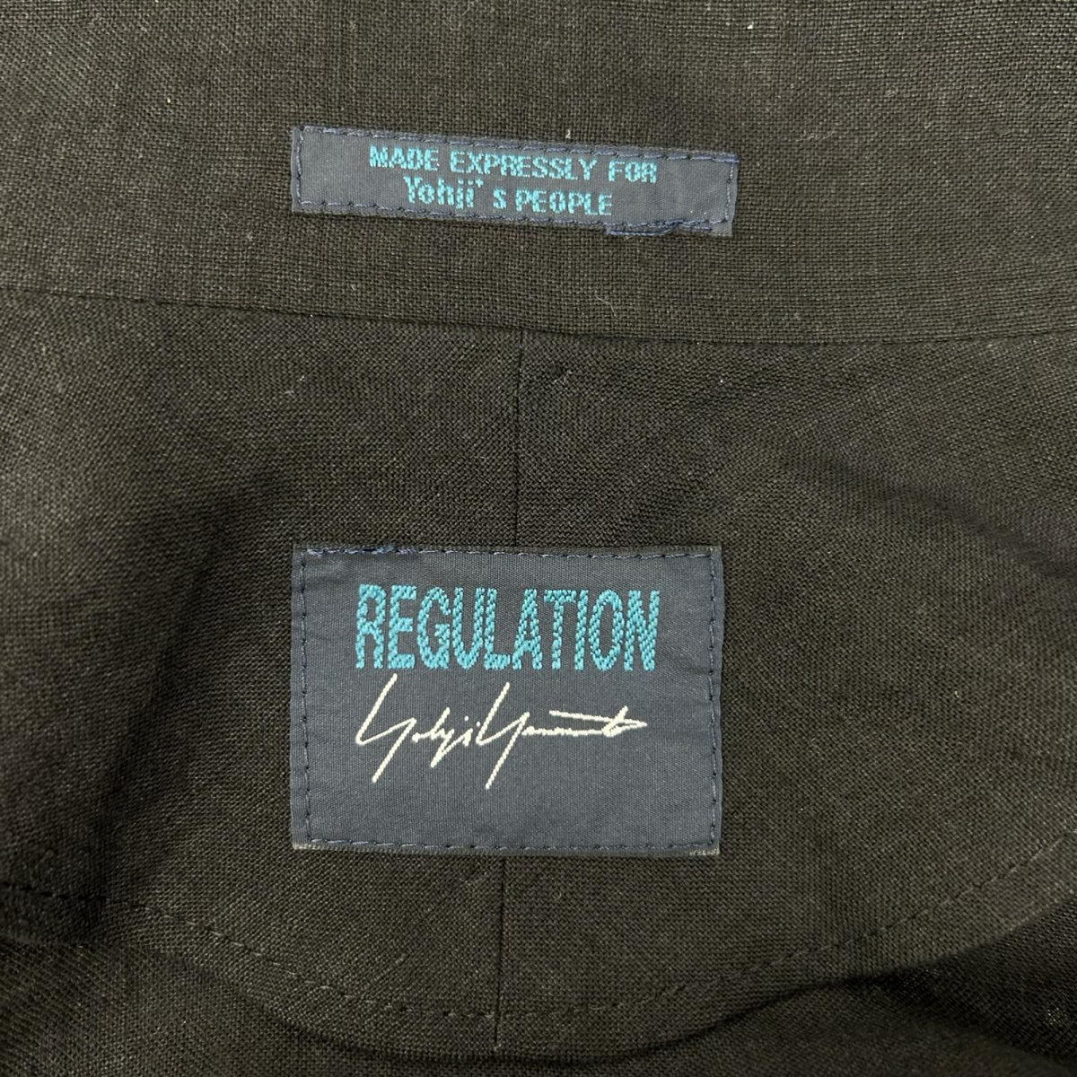 REGULATION Yohji Yamamoto レギュレーション ヨウジヤマモト FI-J53-301 ブラック リネン100 ハイネックジップアップブルゾン ジャケット ジャケット