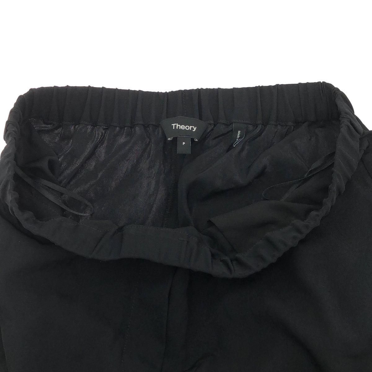 Theory セオリー 26SS ブラック Washed Twill ジョガーパンツ ボトムス