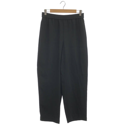 Theory セオリー 25SS ブラック Satin Crepe Straight Pull On パンツ ボトムス