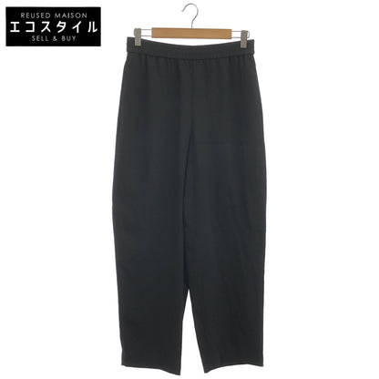 Theory セオリー 25SS ブラック Satin Crepe Straight Pull On パンツ ボトムス