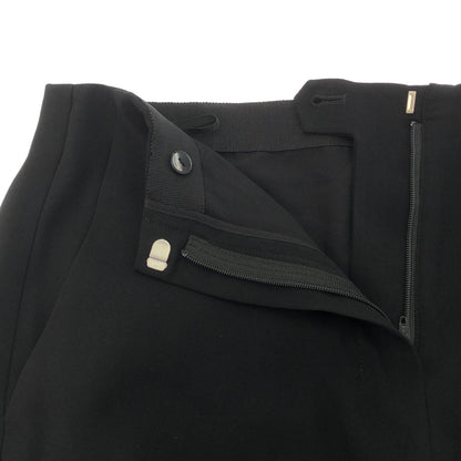 Theory セオリー 25SS ブラック SATIN CREPE WIDE サテンクレープワイドパンツ ボトムス
