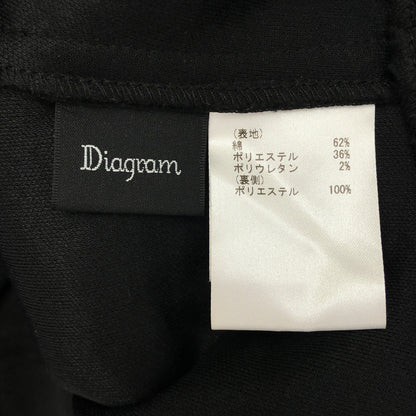Diagram ダイアグラム ブラック ショートツイードカットカーディガン トップス
