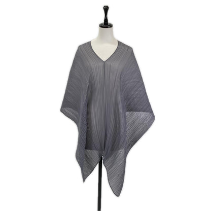 PLEATS PLEASE プリーツプリーズ PP05AD111 グレー BASIC MADAME-T SMALL ストールカットソー トップス