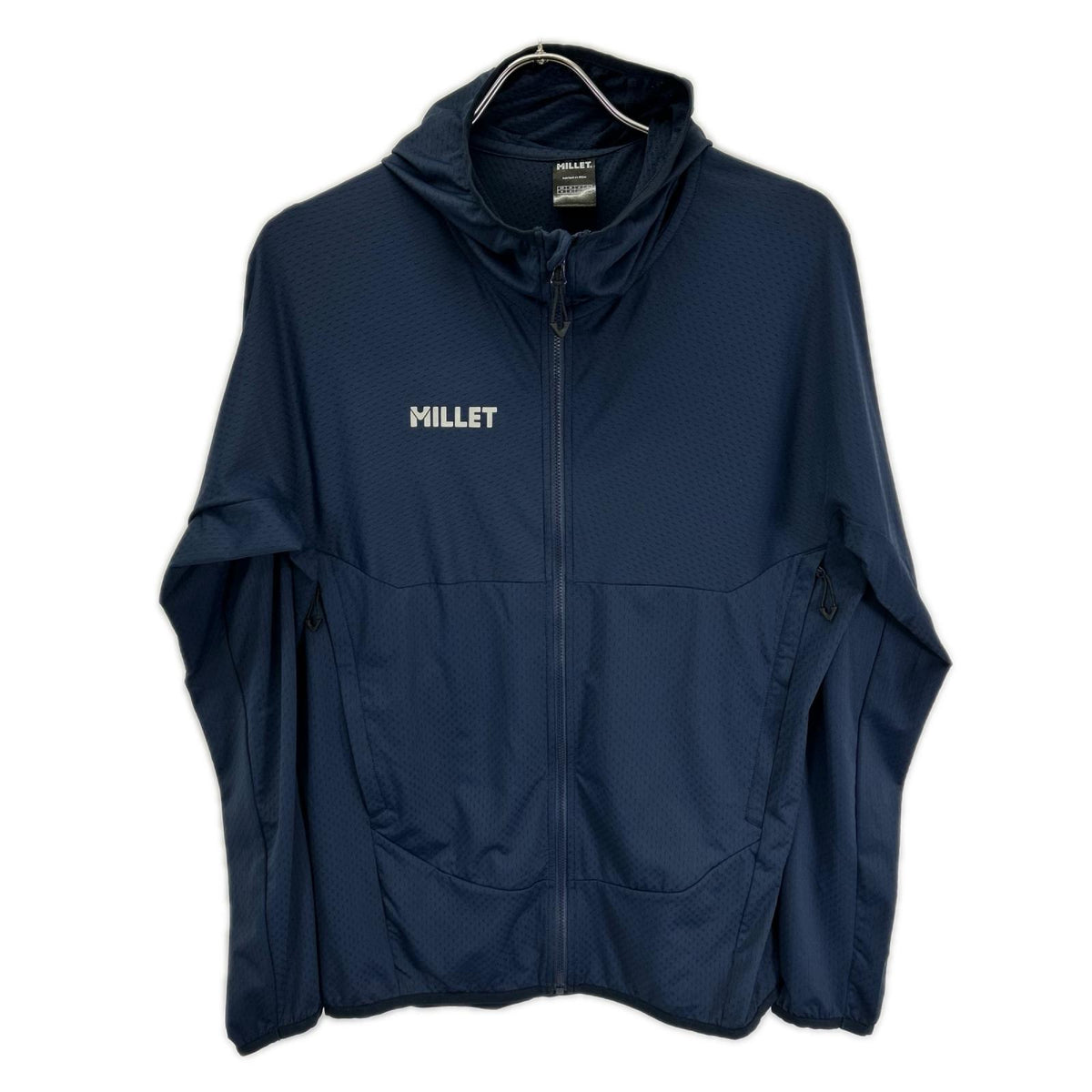 MILLET ミレー MIV02172 ネイビー ソル メッシュ ジップアップフーディ トップス