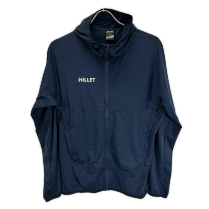 MILLET ミレー MIV02172 ネイビー ソル メッシュ ジップアップフーディ トップス