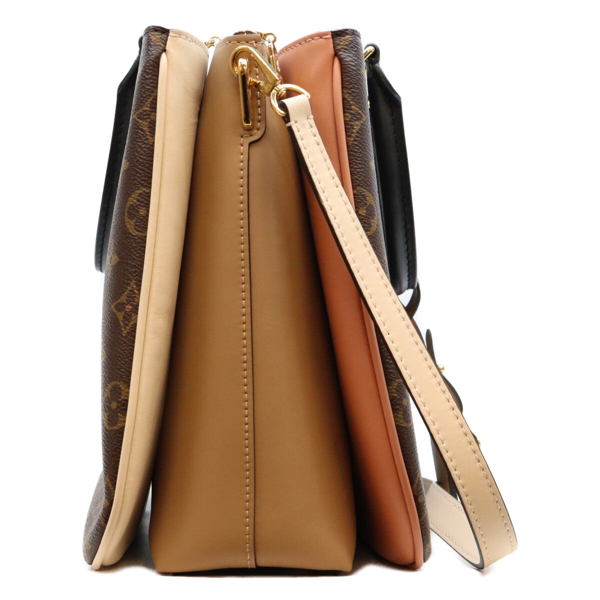 LOUIS VUITTON ルイヴィトン 18年 M44255 モノグラム セサミペッシュ×クレーム ミルフィーユ 2WAYショルダーバッグ ショルダーバッグ