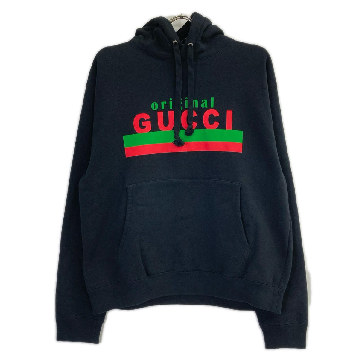 GUCCI グッチ 626989 ブラック シェリーライン ロゴプリントパーカー トップス