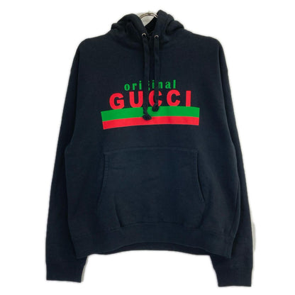GUCCI グッチ 626989 ブラック シェリーライン ロゴプリントパーカー トップス
