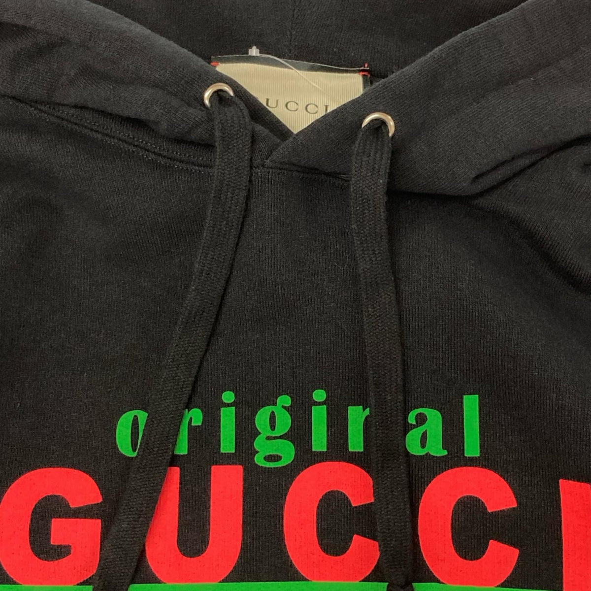 GUCCI グッチ 626989 ブラック シェリーライン ロゴプリントパーカー トップス