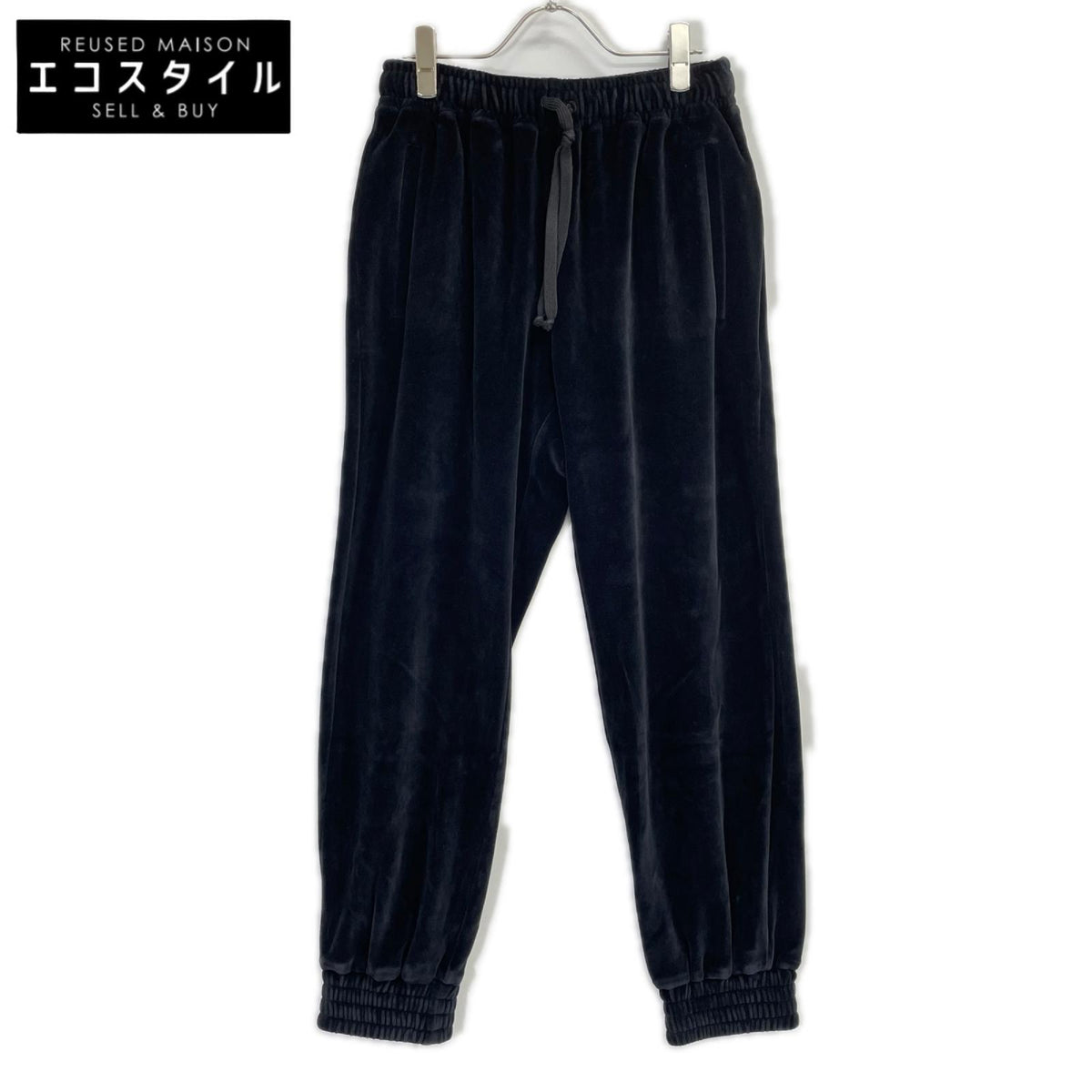 GUCCI グッチ 615811 19年 ブラック ベロア トラックパンツ ボトムス
