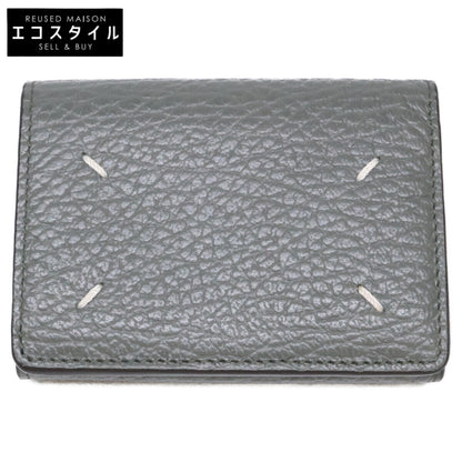 Maison margiela メゾンマルジェラ 【美品】25AW 11 S36UI0416 P4455 4ステッチ グレイニーレザー 三つ折り ウォレット 三つ折り財布（小銭入れあり）