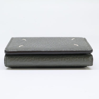 Maison margiela メゾンマルジェラ 【美品】25AW 11 S36UI0416 P4455 4ステッチ グレイニーレザー 三つ折り ウォレット 三つ折り財布（小銭入れあり）