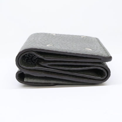 Maison margiela メゾンマルジェラ 【美品】25AW 11 S36UI0416 P4455 4ステッチ グレイニーレザー 三つ折り ウォレット 三つ折り財布（小銭入れあり）