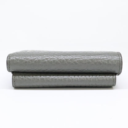 Maison margiela メゾンマルジェラ 【美品】25AW 11 S36UI0416 P4455 4ステッチ グレイニーレザー 三つ折り ウォレット 三つ折り財布（小銭入れあり）