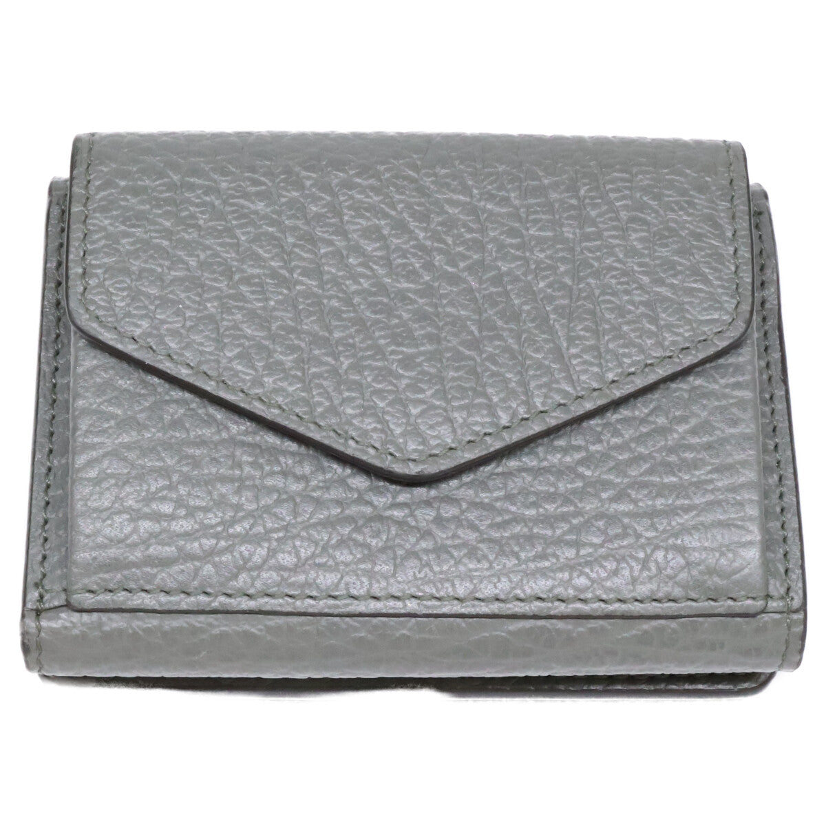 Maison margiela メゾンマルジェラ 【美品】25AW 11 S36UI0416 P4455 4ステッチ グレイニーレザー 三つ折り ウォレット 三つ折り財布（小銭入れあり）