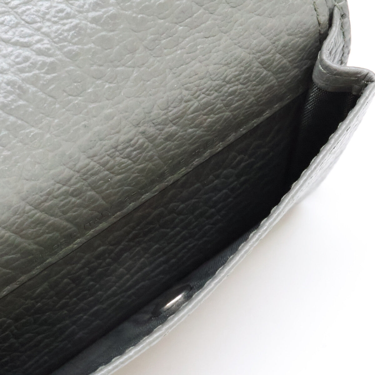 Maison margiela メゾンマルジェラ 【美品】25AW 11 S36UI0416 P4455 4ステッチ グレイニーレザー 三つ折り ウォレット 三つ折り財布（小銭入れあり）