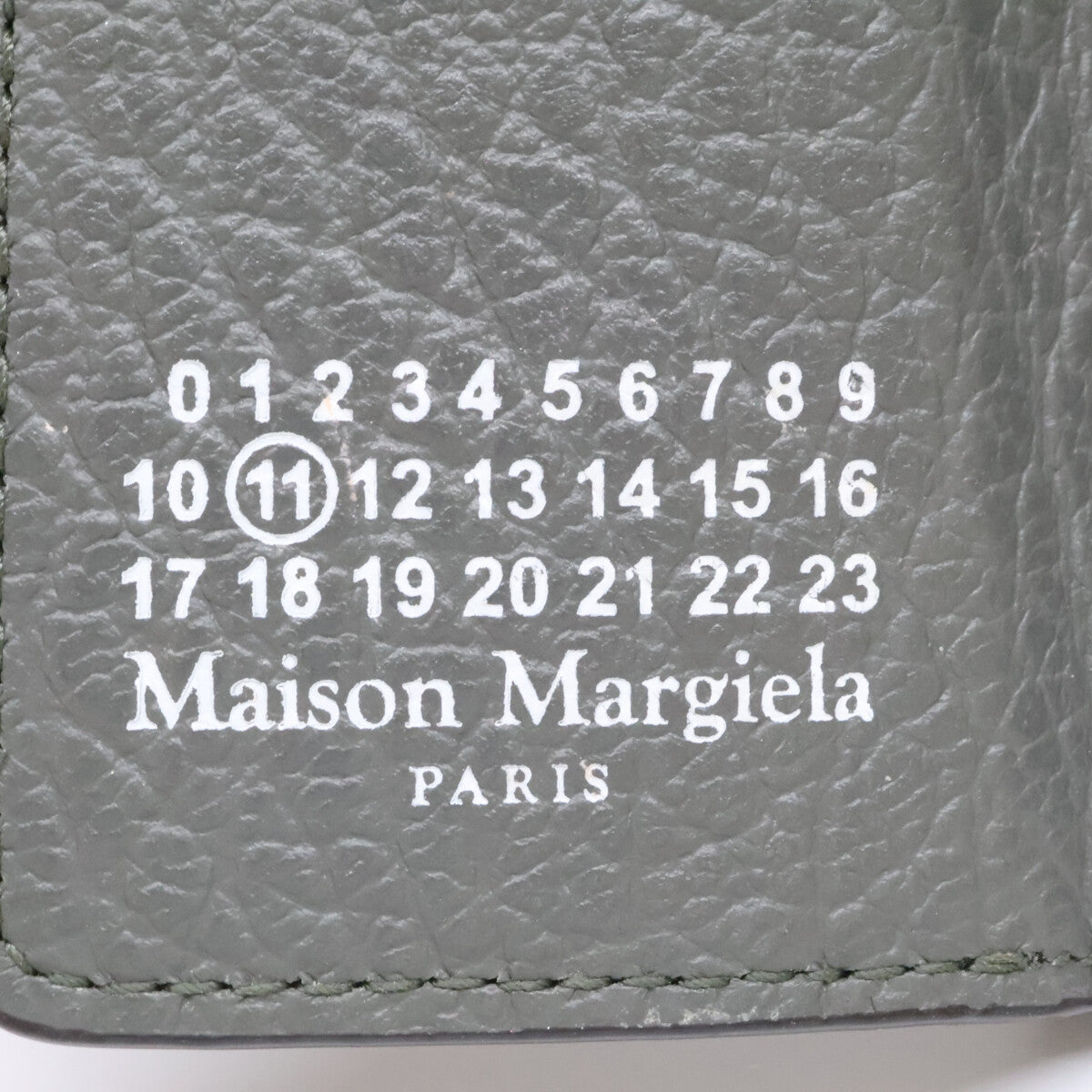 Maison margiela メゾンマルジェラ 【美品】25AW 11 S36UI0416 P4455 4ステッチ グレイニーレザー 三つ折り ウォレット 三つ折り財布（小銭入れあり）