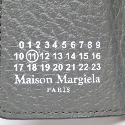 Maison margiela メゾンマルジェラ 【美品】25AW 11 S36UI0416 P4455 4ステッチ グレイニーレザー 三つ折り ウォレット 三つ折り財布（小銭入れあり）
